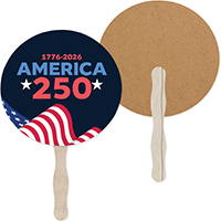 Patriotic Circle Hand Fan